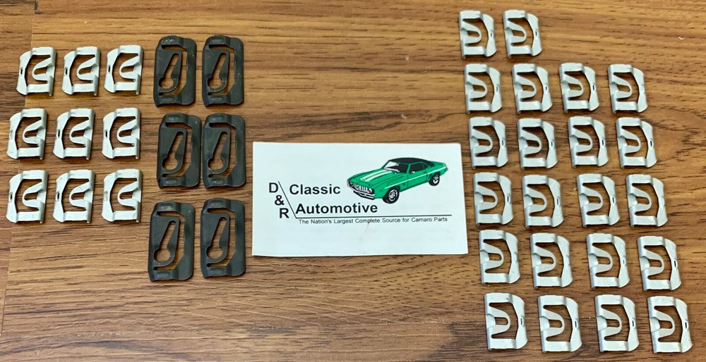 Front & Rear Windshield Molding Clips Camaro Firebird 67 68 69 Window Trim Clip