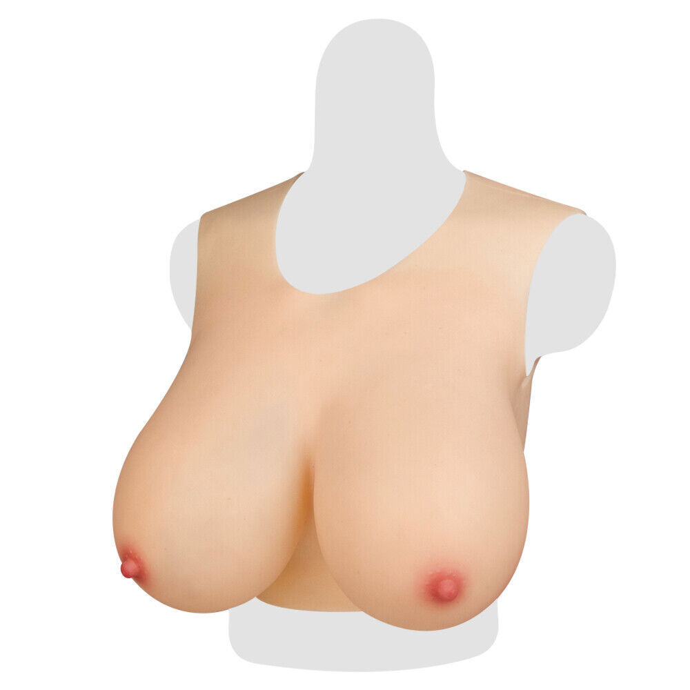B-H Cup Realistic Silicone Breast Forms Breast Plate Fake Boobs For Crossdresser