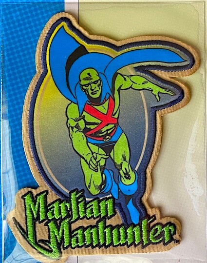 MARTIAN MANHUNTER PATCH on INFO CARD Willabee & Ward DC COMICS PATCH COLLECTION
