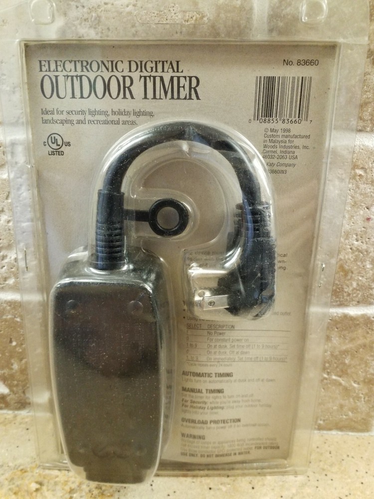 Woods Electrical Digital Outdoor Timer Weatherproof #83660