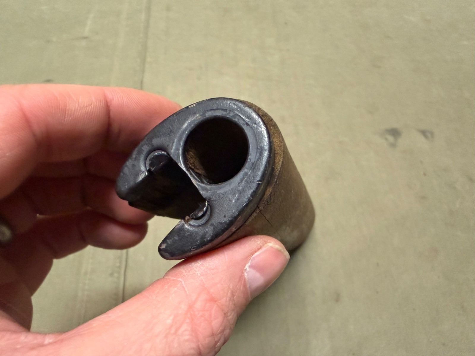 ORIGINAL WWII US ARMY M1 GARAND RIFLE FRONT WOODEN HAND GUARD & SPACER