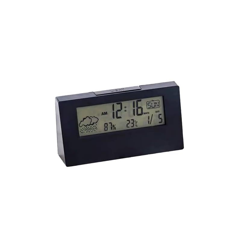 Digital Alarm Table Clock Loud Volume Backlight Easy Read Bedside Black