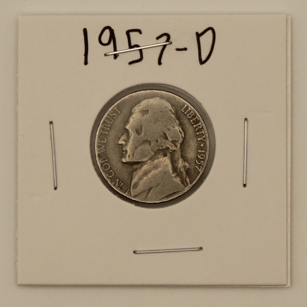 1957-D Jefferson Nickel