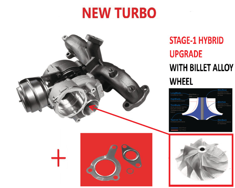 Turbocharger Upgrade Stage-1 Upgrade SEAT / GOLF IV 1.9 D 716213 721021 (+Gas...