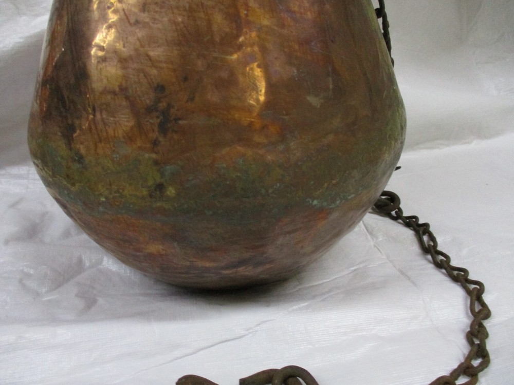 Vintage Copper 13" Planter - Home Decor
