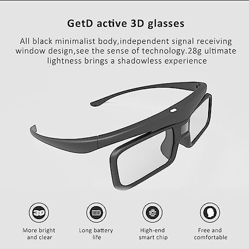 Active DLP link 3D glasses for Laser projector