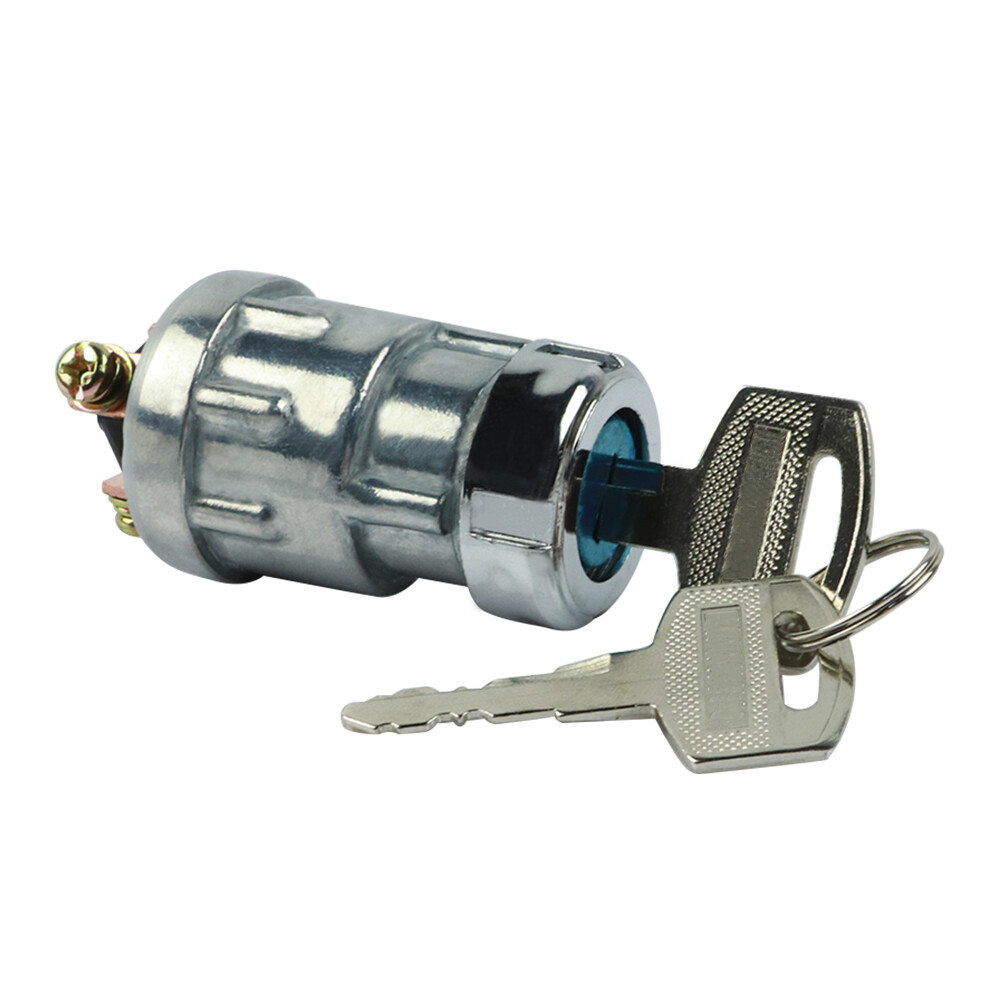 UNIVERSAL IGNITION Key SWITCH 12-VOLT 2 KEYS 3POSITION ON OFF START CAR BOAT