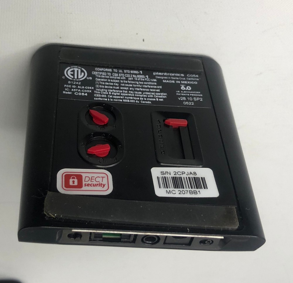 Plantronics C054 Headset Charging Base Station Dect 6.0 System LOT