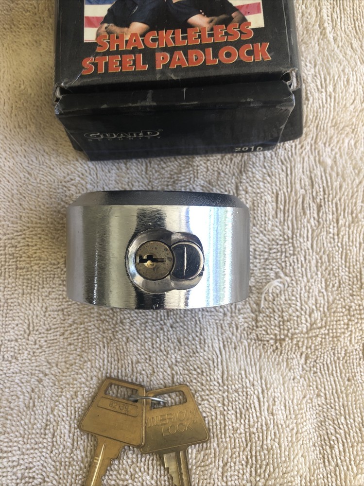 Guard Shackles Steel Padlock. 2 Keys Each