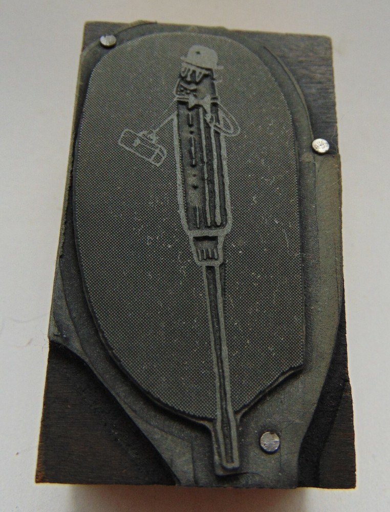 Printing Letterpress Printers Block Screwdriver Tool Character