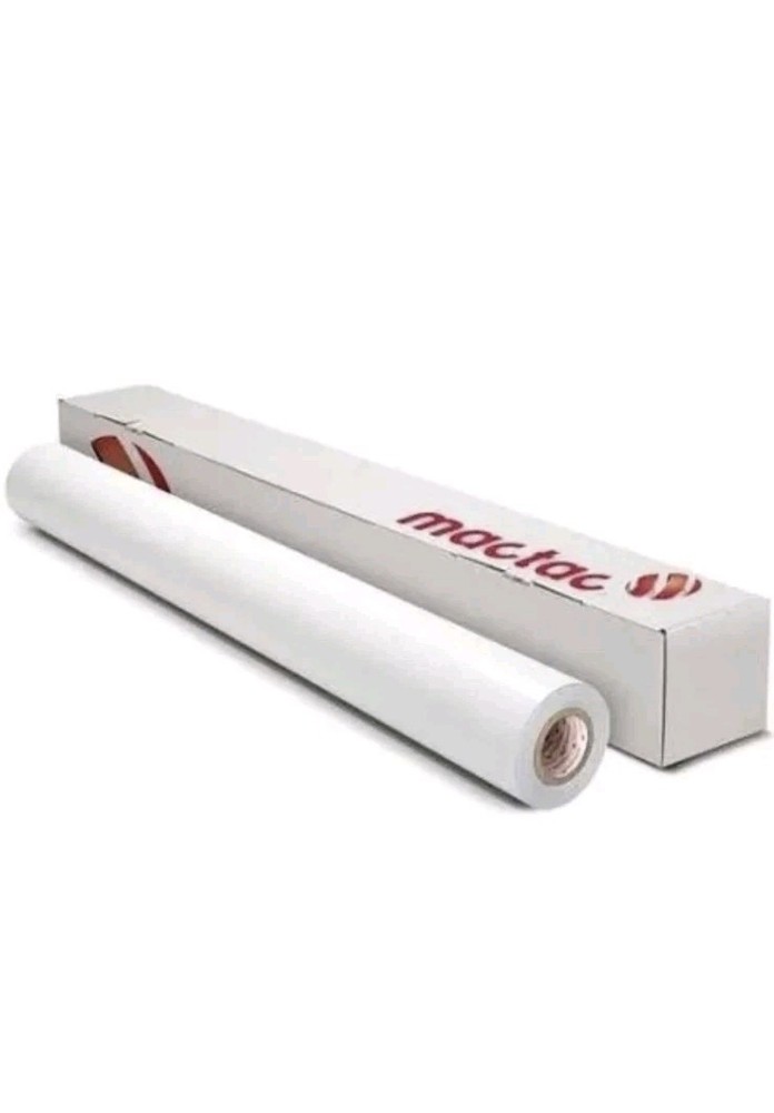 MACTAC self adhesive vinyl Matte  White 54"x150
