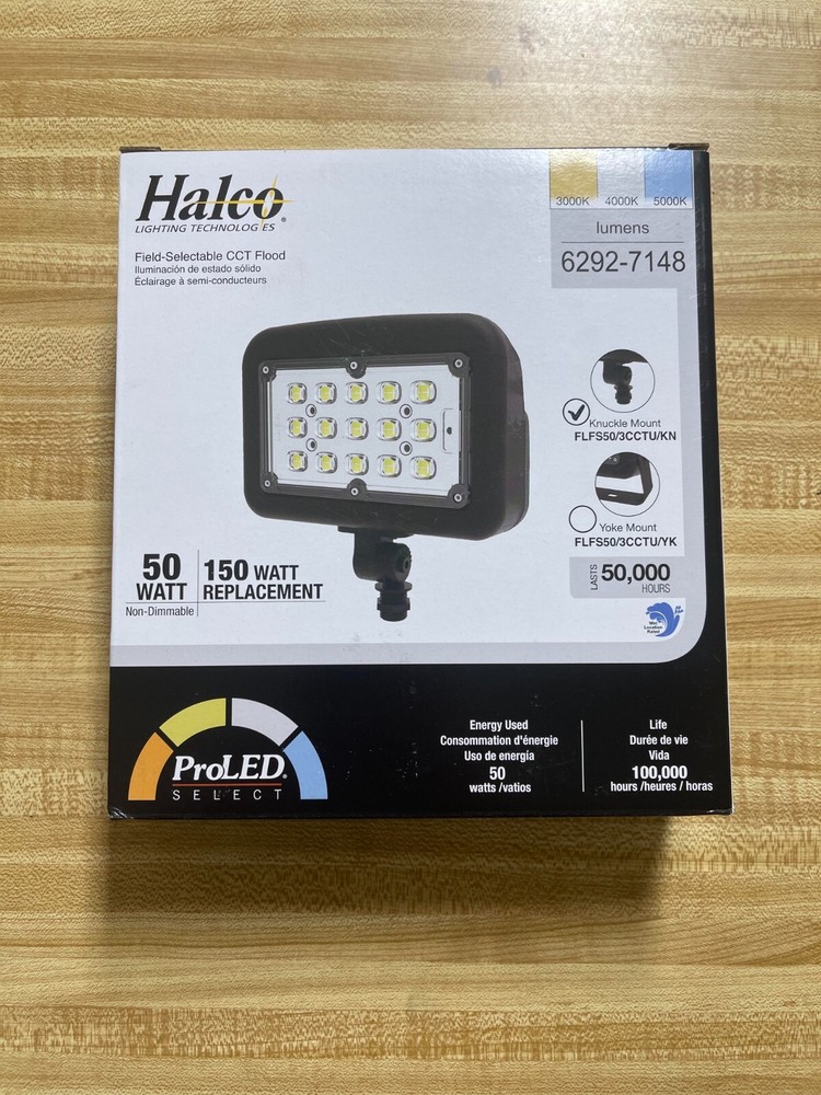 Halco ProLed Field-Selectable CCT Flood 10343
