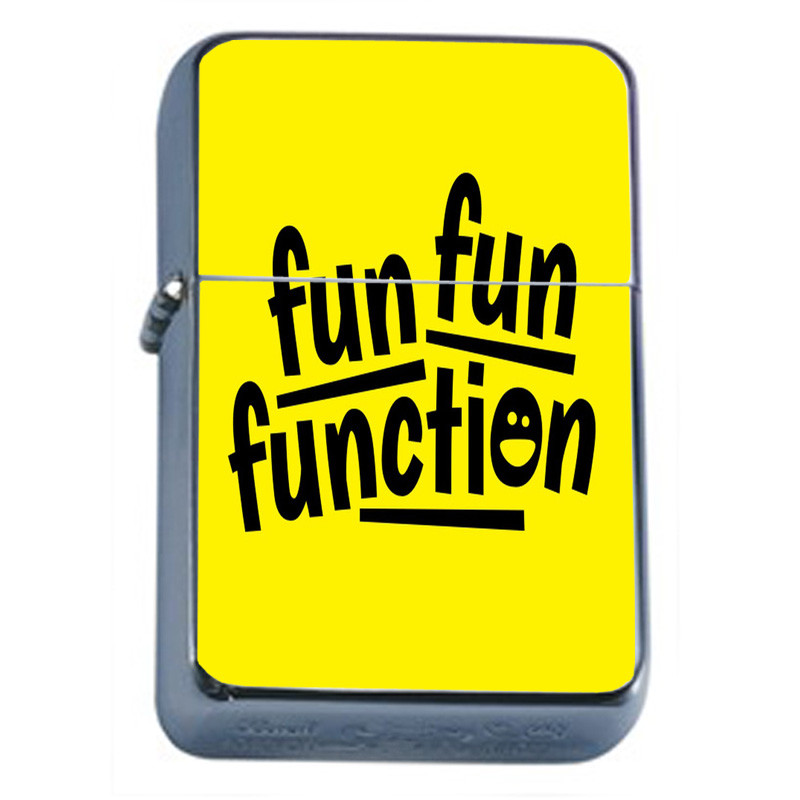 Fun Fun Function Em1 Flip Top Oil Lighter Wind Resistant
