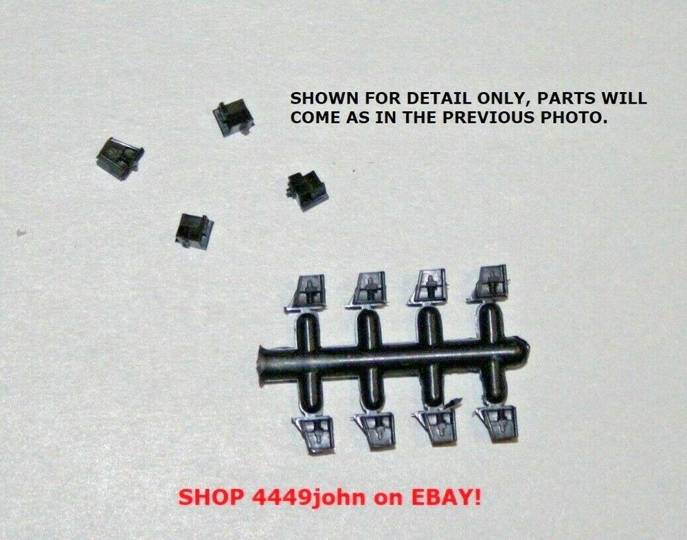 HO Scale Athearn, Flat Container Shoe Set for 85' Flat Car #20026 - 2 Each - NOS