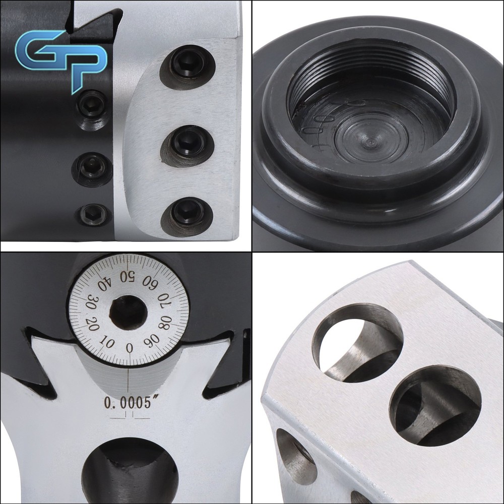 Heavy Duty 3" Precision Boring Head 0.001" Adjustable 1-1/2-18 Thread