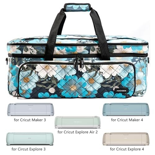 Cricut Maker & Explore Carrying Case - Double-Layer Storage Organizer with Dust