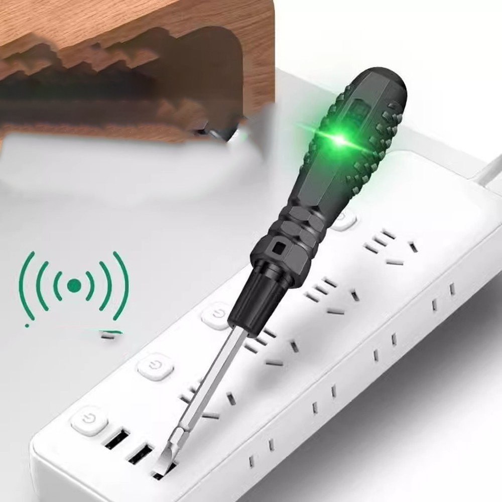 Dual Purpose Electric Tester with Screwdriver Functionality for Line Detection