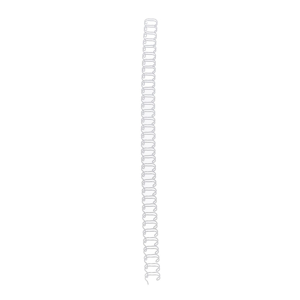 White 100x Double Loop Wire Binding Spine 6.4mm Diameter 34 Teeth 3:1 Scale Comb