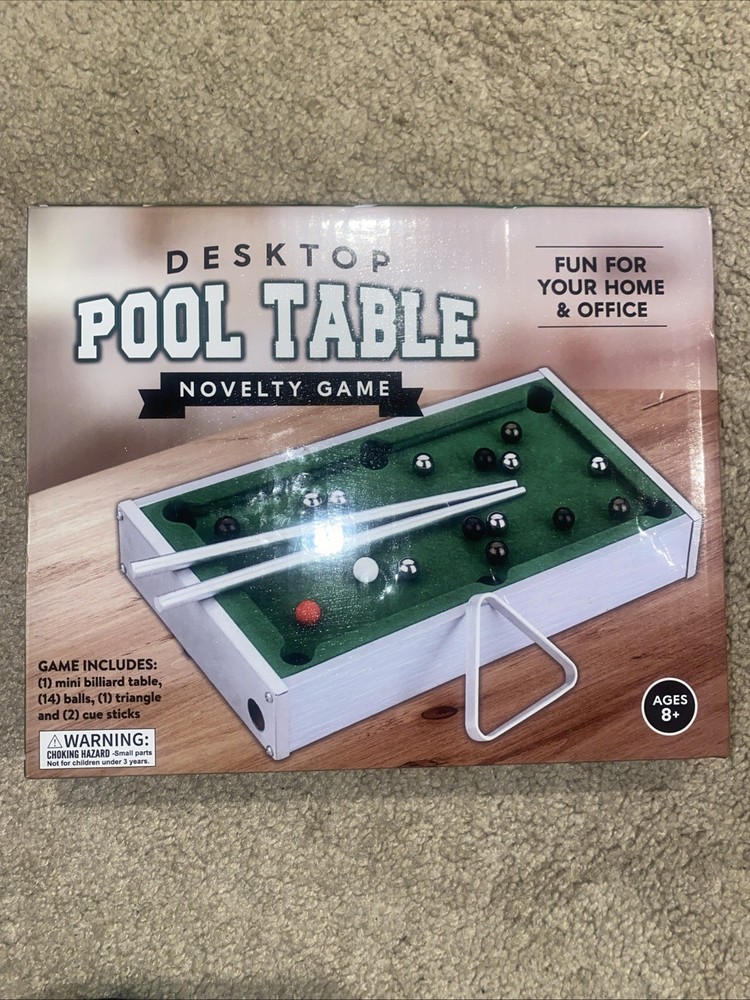Desktop Pool Table Novelty Game NEW IN BOX
