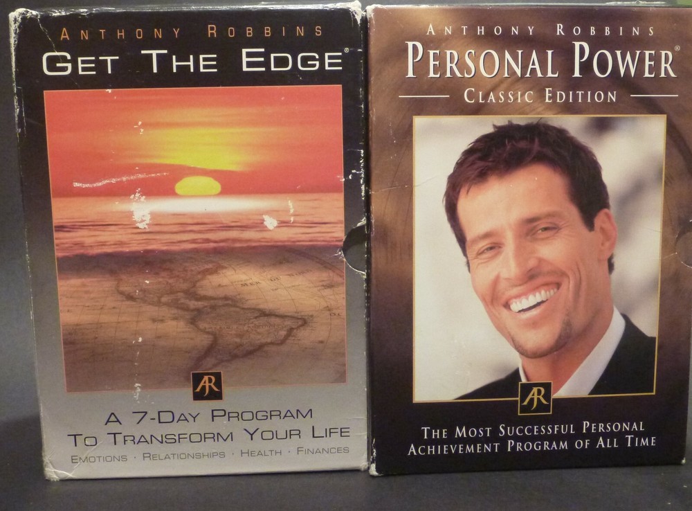 Anthony Tony Robbins Get The Edge & Personal Power CD Complete Sets
