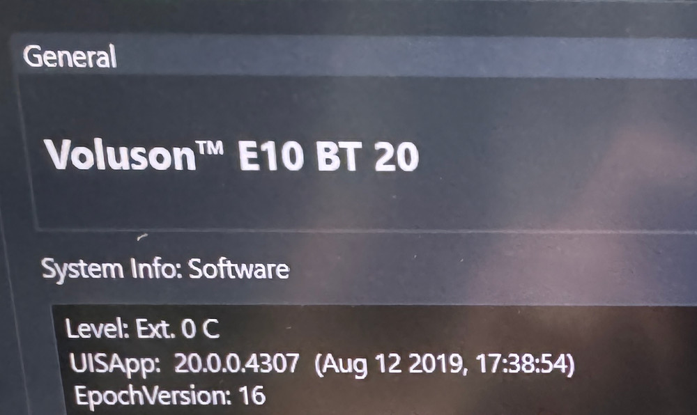 GE Voluson E10 BT20 4D Ultrasound System - Refurbished