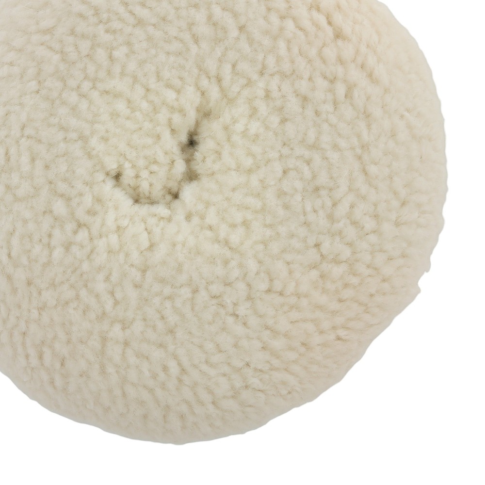 7 Inch Wool Polishing Sponge Pad Hook Loop for Buffer Compound Backing Plate