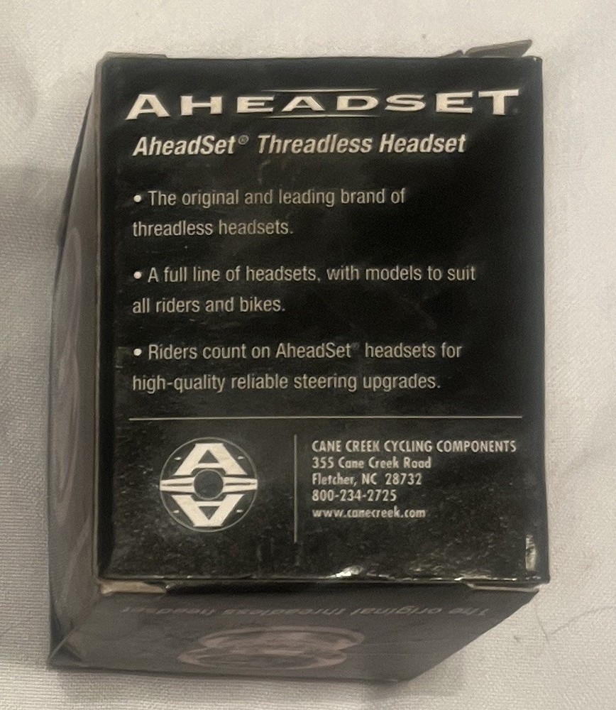 NOS Aheadset HS0118 1” STS Threadless Headset Black