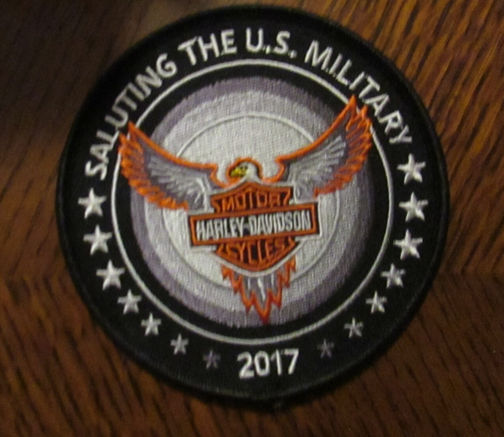 HARLEY DAVIDSON  MILITARY PATCH NEW 4"