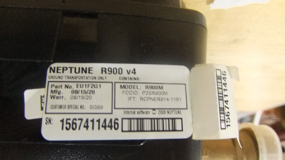 Neptune Water Meter 1” Mach 10
