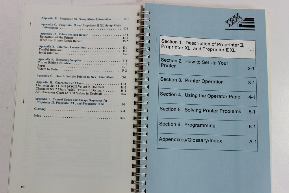 IBM PROPRINTER II PROPRINTER XL AND PROPRINTER II XL GUIDE TO OPERATIONS
