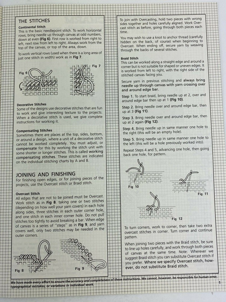 Easy To Make Plastic Canvas Projects Needlepoint Coasters Frames Volume 3 1983