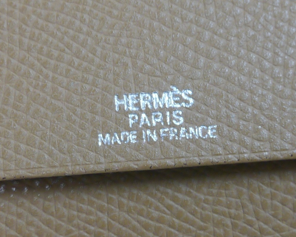 Authentic HERMES Notebook agenda Leather #8411