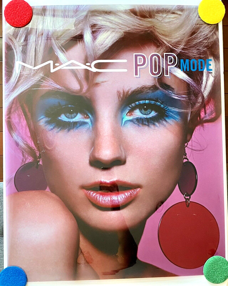 2003 ORIGINAL Light Box Store Display Poster Vintage MAC Cosmetics - POP MODE