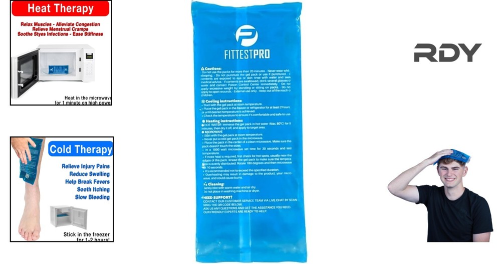 Dependable Reusable Gel Ice Pack - Adjustable Cold Compress for Targeted Comfort
