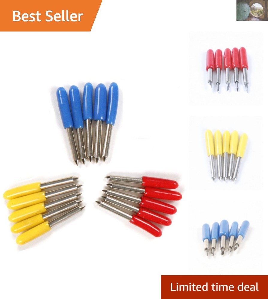 Cemented Carbide Vinyl Cutter Blades 15pcs Set - Cutting Plotter Essentials