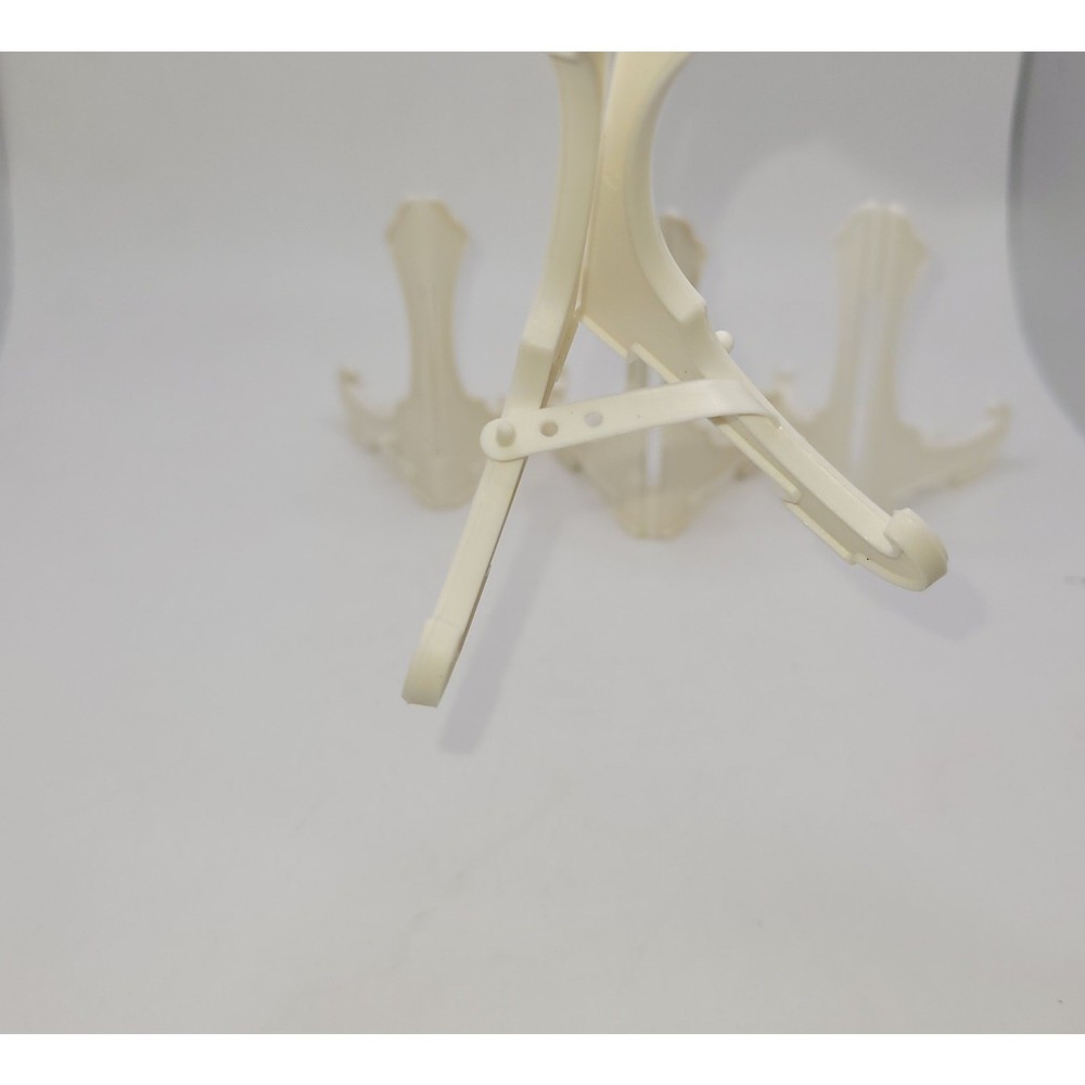 Small White Plastic Easels - Foldable & Adjustable (Set of 4)