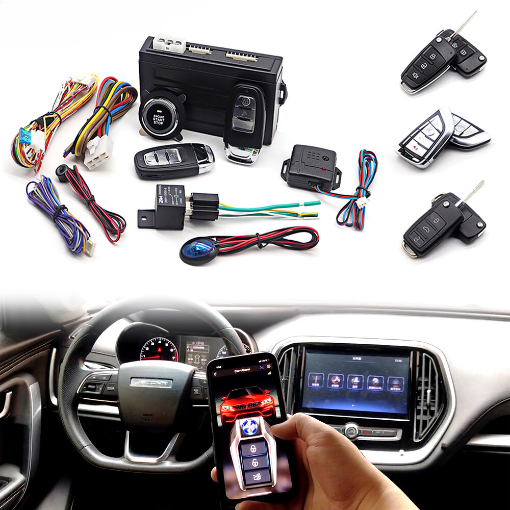 Universal Car Alarm Keyless Entry System Start Stop for Car Auto Ignition Button