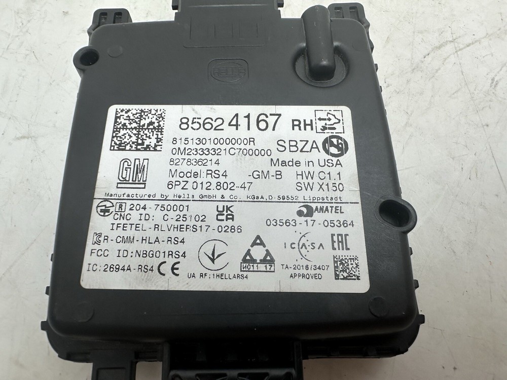 CHEVY Silverado / GMC Sierra Right RH Passenger Object Detection Module 85624167
