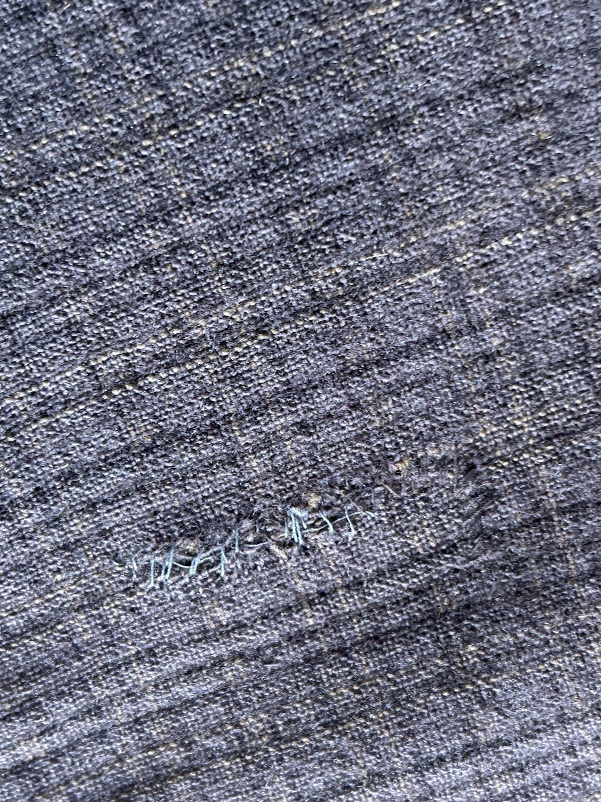 EDDIE BAUER Vintage Heavy Wool Plaid Hunting Winter Pants Leather Cuffs 31-32" W