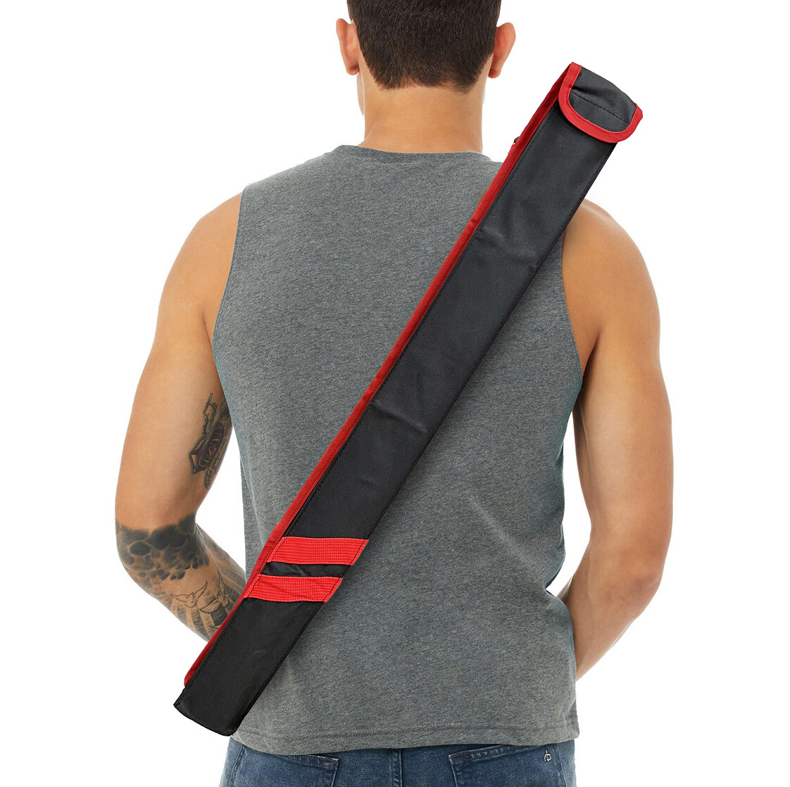 Escrima (Kali, Arnis) Stick Carrying Bag Canvas Case 29" L, Shoulder Strap