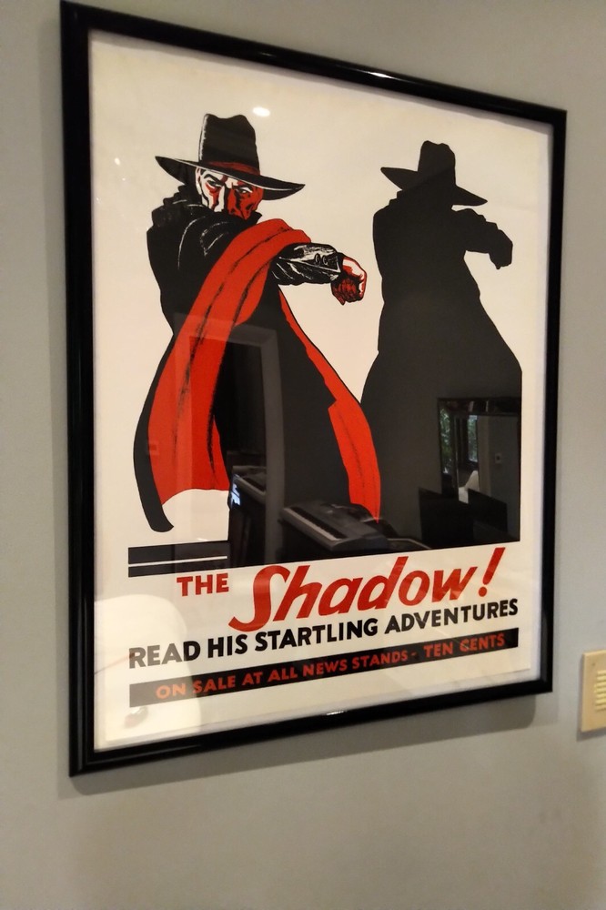 The Shadow! Read His Startling Adventures Poster Framed