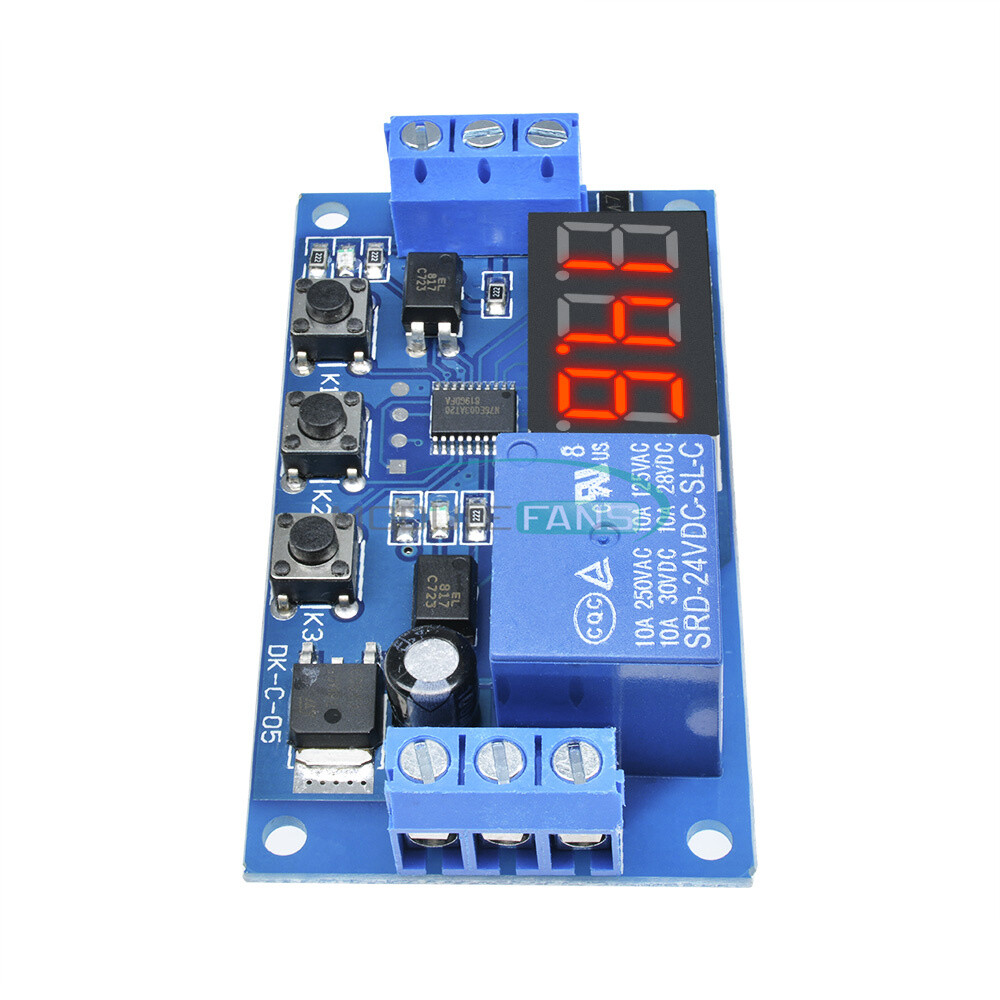 24V Digital LED Trigger Delay Time Cycle Timer Control Switch Relay Module