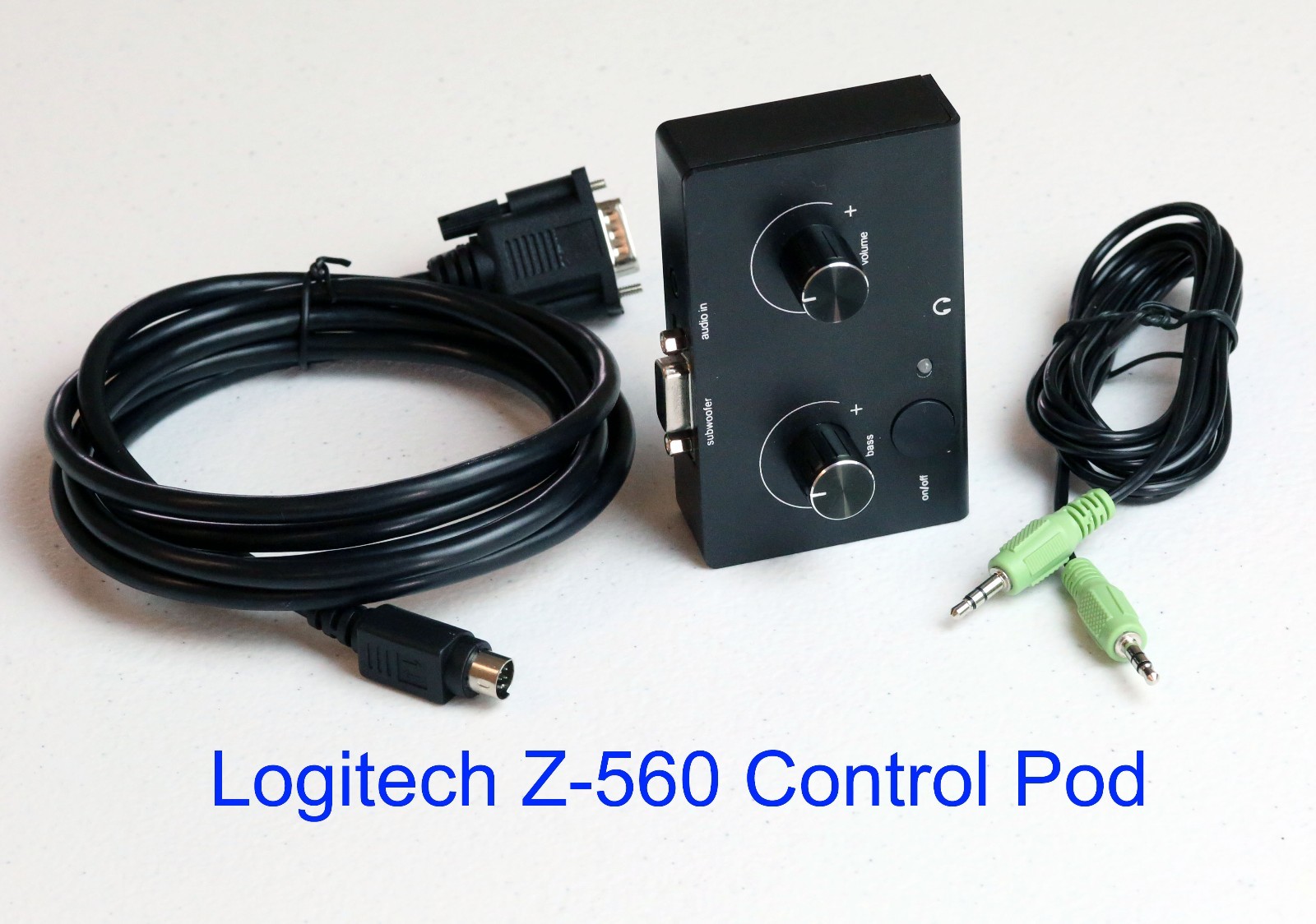 Replacement Control Pod Black Wired Remote Logitech Z-560 Computer Speakers z560