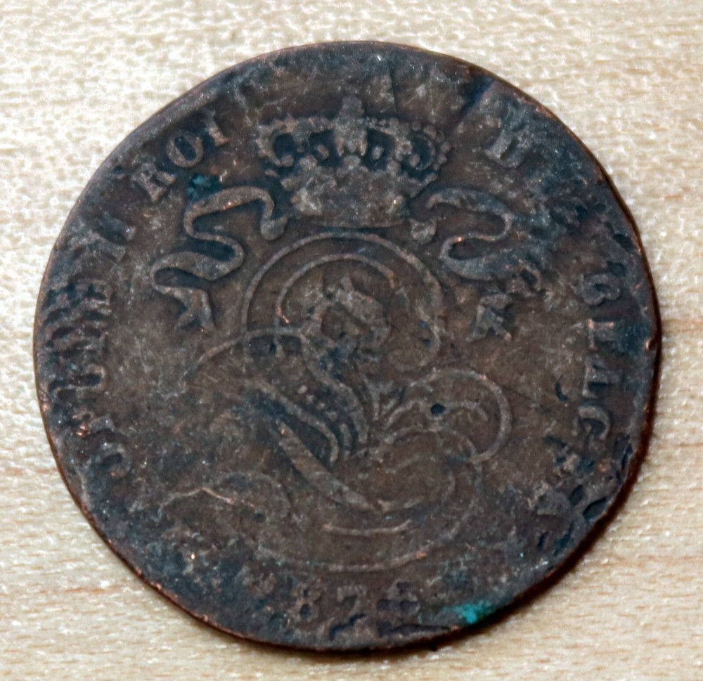1876 Belgium 2 Centimes