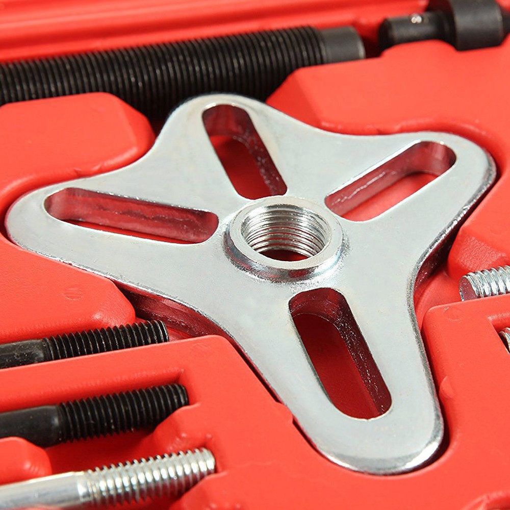 45pc Harmonic Balancer Kit Gear Puller Set Steering Wheel Crankshaft Auto Tools
