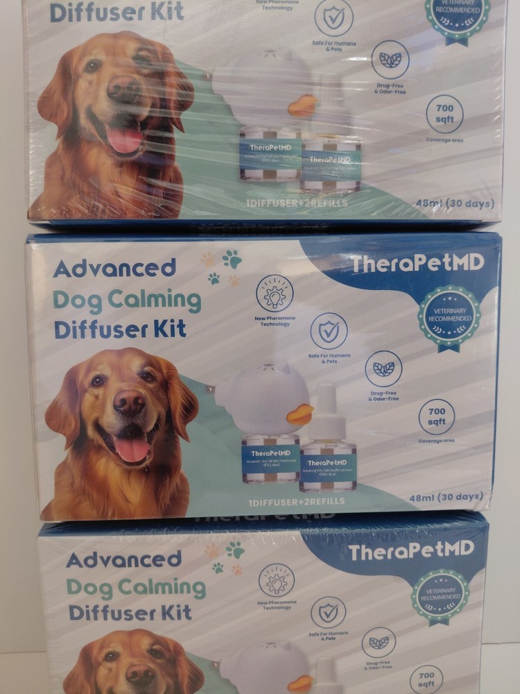 (3) TheraPetMD Advanced Dog Calming Diffuser Kit (1 Diffuser + 2 Refills)