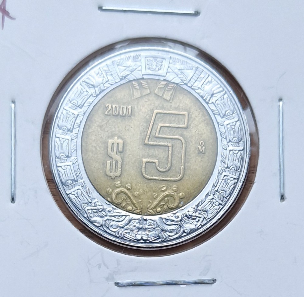 MEXICO 2001 5d Coin EAGLE