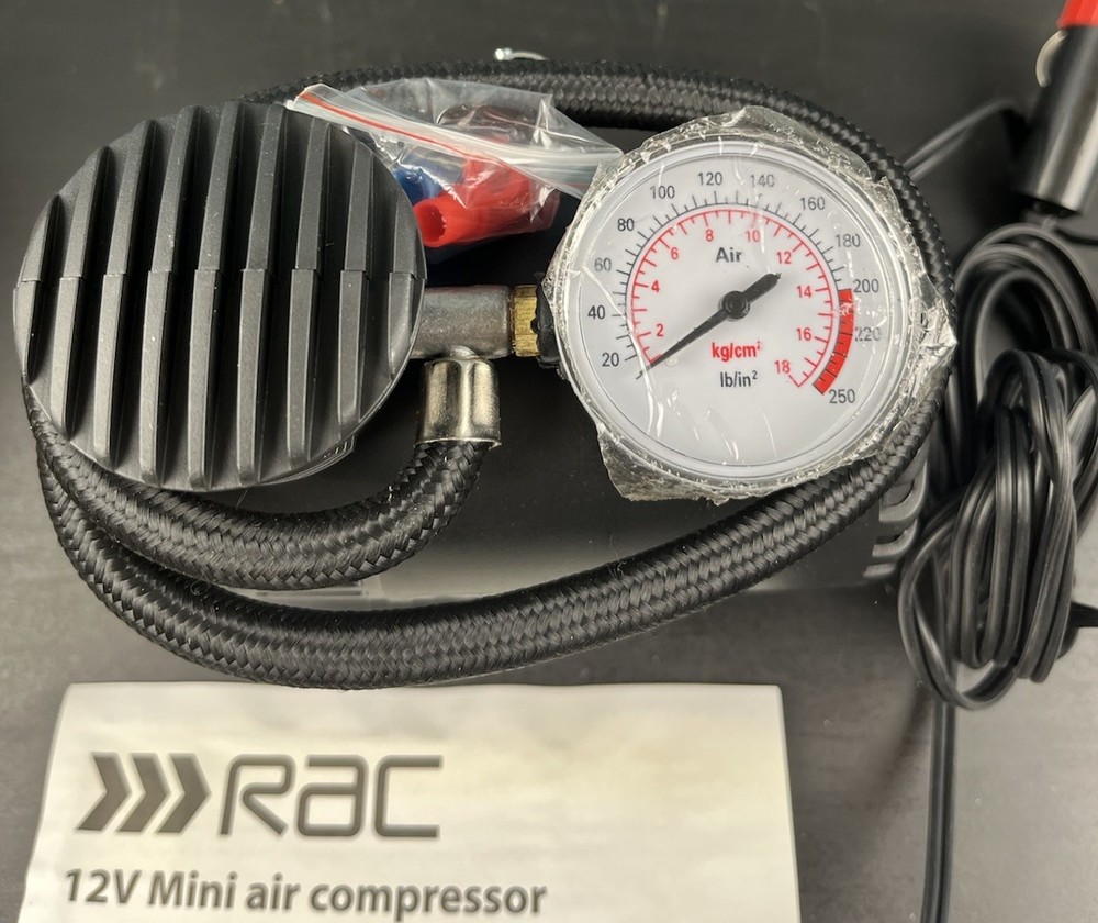 RAC Mini 250Psi Air Compressor New But Opened Box