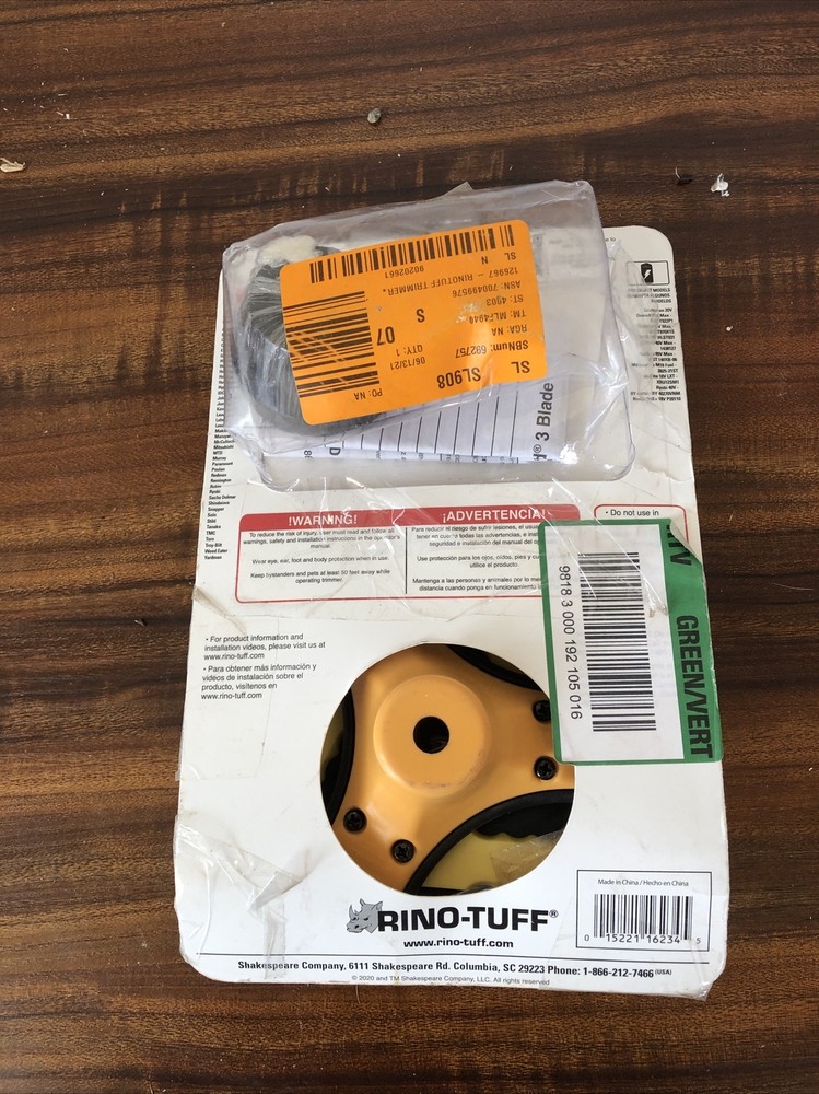 Rino-Tuff Push-N-Load 3 Blade Trimmer Head