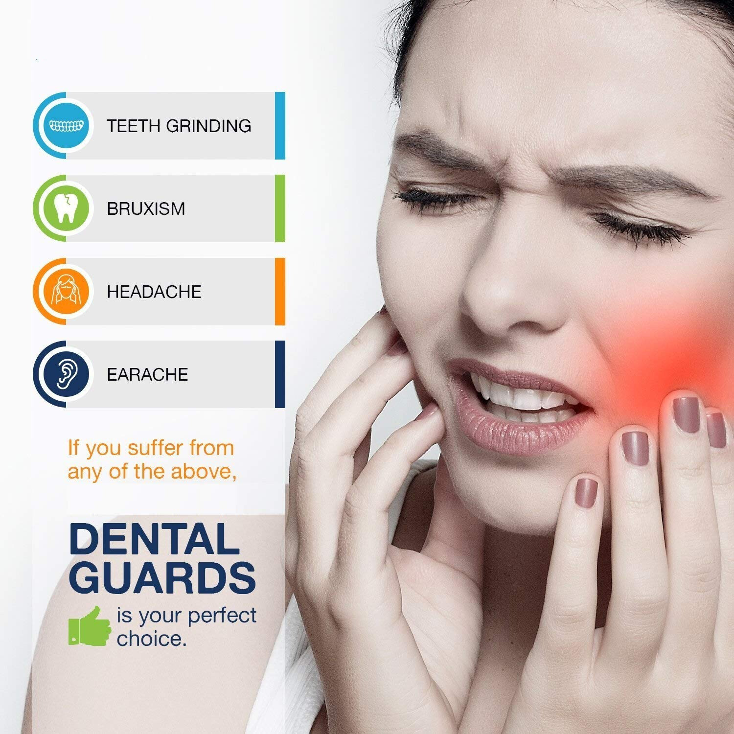 Silicone Dental Mouth Guard Bruxism Guard Night Teeth Tooth Grinding Sleep Aid